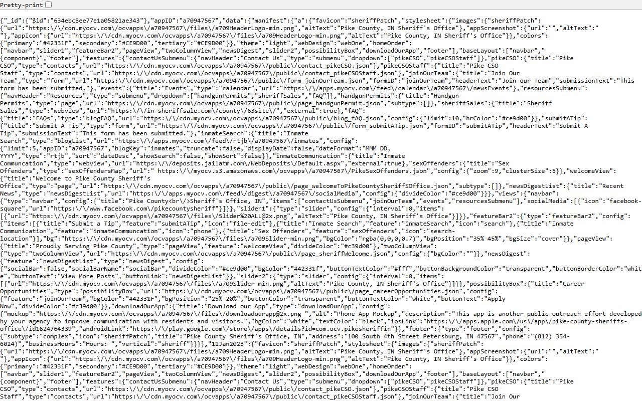 Pike County warrant search sheriff app manifest features
